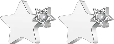 Image de Boucles d'oreilles élégantes en acier avec cristaux CLICK SCK45