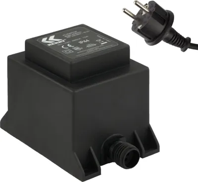 Produktbild von Netzteil 72 Watt IP44 für Außenbereich | LED-Trafo | Transformator 230V auf 12V | 6000mA Wechselstrom Netzstecker 2 Polig | 12V Adapter | Netzteil-Adapter