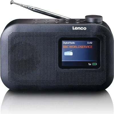 Produktbild von Lenco PDR-026BK - Tragbares DAB+/FM-Radio mit Bluetooth® - Schwarz