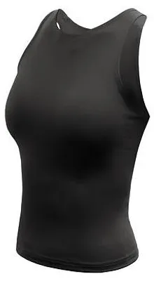 Image de SENSOR INFINITY ECO, débardeur court pour femmes, couleur noir, taille XL