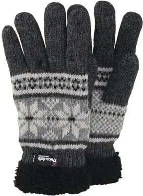 Produktbild von Finger  Handschuh  mit Norweger Muster Thinsulate für Damen