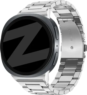 Produktbild von Bandz Steel link band 'Classic' - Hochwertiges Edelstahlband passend für Samsung Galaxy Watch 8 - 40mm / Galaxy Watch 8 - 44mm / Galaxy Watch 8 Classic - inklusive Verkürzungsset (silber)
