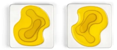 Produktbild von 2 Keramik Olivenöl Schälchen, Inhalt:2er Set