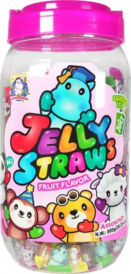 Produktbild von ABC Jelly Straws Fruchtgeschmack (Pink) 800g