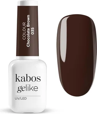 Produktbild von Kabos UV Nagellack Hybrid Gelike 035 Chocolate Brown 8ml