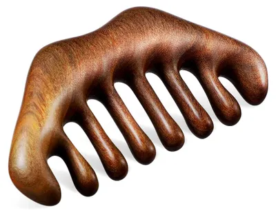 Produktbild von Ergonomischer Holz-Kamm für Kopfhautmassagen aus natürlichem Sandelholz