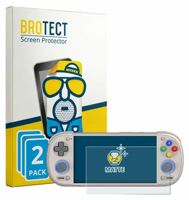 Produktbild von 2x BROTECT Schutzfolie für Retroid Pocket 6 Displayschutz Displayschutzfolie Folie Matt Entspiegelungsfolie