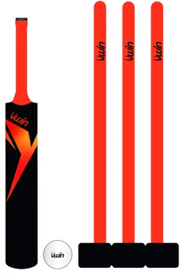 Produktbild von Uwin Plastik Cricket-set Orange 5 Orange 5