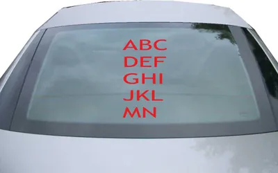 Produktbild von Indigos UG - Aufkleber Heckscheibe & Motorklappe DE7137 - rot - 600x340 mm - ABCDEFOAIJKLMN - Auto Scheiben Fenster Heckklappe Tuning Racing JDM - Die cut