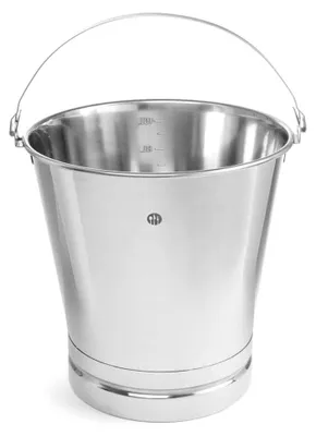 Produktbild von Eimer, mit verstärktem Boden, 10L, ø280x(H) 270mm, Edelstahl