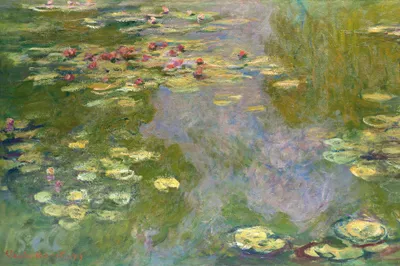 Produktbild von Claude Monet Kunstdruck Bild - Seerosen, 1919 (80 x 120 cm)