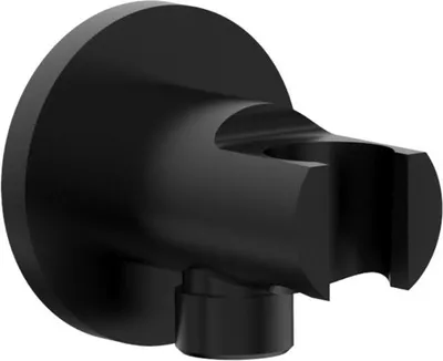 Produktbild von Beitz & Walz AqvaShower Konushalter m. Wandanschluss 1/2", mattschwarz