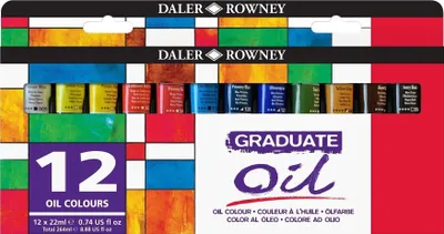 Produktbild von Daler Rowney Graduate Set Ölfarben 12 x 22 ml