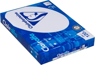 Image de Papier copie Clairalfa, DIN A4, 120 g/m², blanc, blancheur 170 CIE, paquet de 250 feuilles