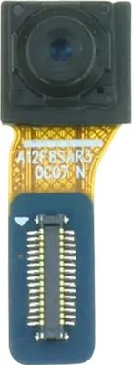 Zdjęcie produktu dla Moduł przedniej kamery do telefonu Samsung Galaxy A12, z elastycznym kablem, kolor czarny