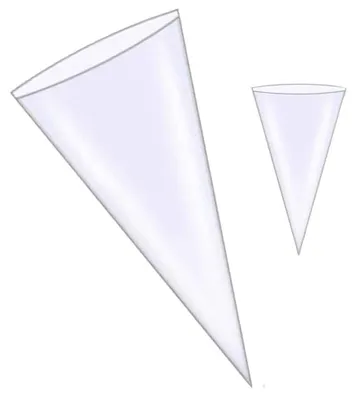 Productafbeelding van Puntzak 18x37cm transparant - 250 stuks