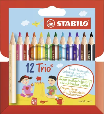 Zdjęcie produktu dla Kredki Happy Kidz trio pudełko 12 sztuk 21404156060