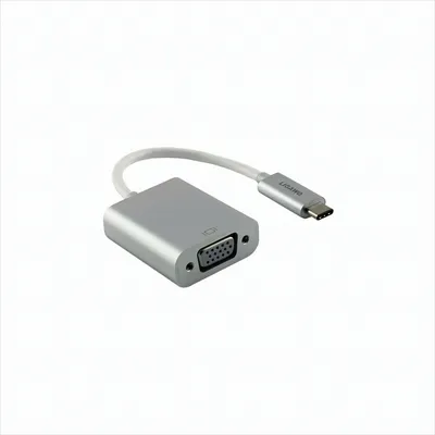Produktbild von Ligawo 6518949 USB 3.1 Typ C Stecker an VGA Buchse Adapter silber