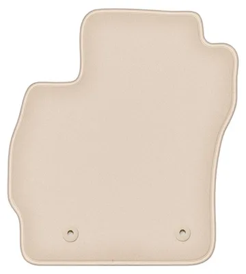 Produktbild von DURBAN Beige Velours-Fahrerfußmatte für Mazda 5 II Minivan (2010-)