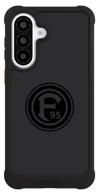 Produktbild von NIVOCASE Hülle für Samsung Galaxy A57 5G Stoßfeste Handyhülle NIVOmax Case Schwarz F95 Fortuna Düsseldorf Logo