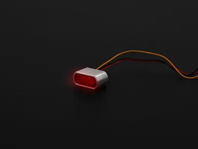 Produktbild von LED Einbaurücklicht Shorty klein rot inklusive passenden Gehäuse