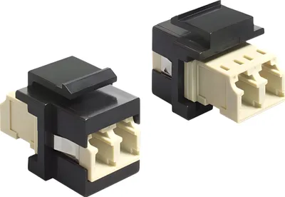 Produktbild von Delock Keystone Modul LC Duplex Buchse > LC Duplex Buchse Multimode
