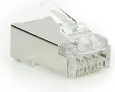 Immagine prodotto di ACT CAT6A pass-through shielded modular RJ45 connector (TD168P)