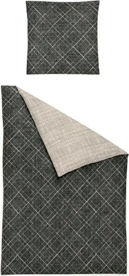 Produktbild von Irisette Edelflanell Bettwäsche Nubis Egedal grau 135x200 cm + 80x80 cm