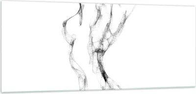 Produktbild von Bilder auf glas - Einteilig - Frau Körper Nacktheit - 100x40cm - Glasbilder - Wandbilder - Bilder - zum Aufhängen bereit - Wanddekoration aus Glas - Glas Bilder - Wandbild auf Glas - GAB100x40-4938