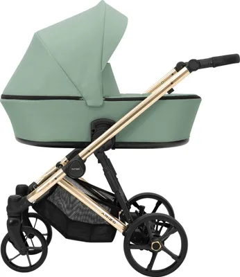 Image de Kunert Poussette Arizo premium 05 Mint Cadre doré siege auto
