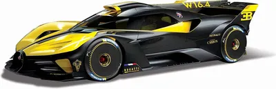 Image de Bburago 18-11047Y - Modèle réduit - Bugatti Bolide (jaune, échelle 1:18) Voiture Modèle réduit Voiture jouet
