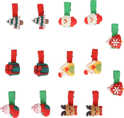 Produktbild von 14 Stück Hunde-Weihnachtshaarnadeln, zarte Haardekorationen für den täglichen Gebrauch, Hochzeit, Geburtstag, Party