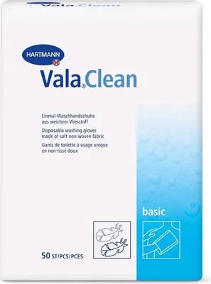 Produktbild von Hartmann ValaClean basic Einmal-Waschhandschuh, 50 Stck