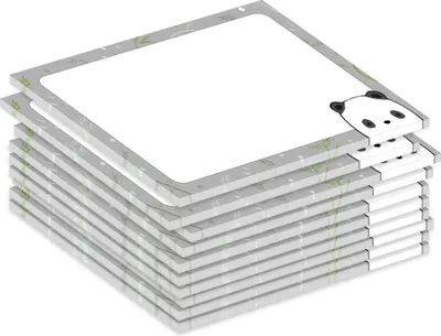 Image de PRICARO bloc-notes "Pandabar", magnétique, A7, 10 pièces