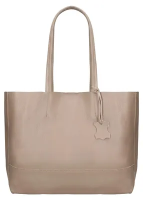 Produktbild von Borsa a mano da donna Italy Modello Ciel 100% pelle Black B ONE 52x31x11 cm NERO