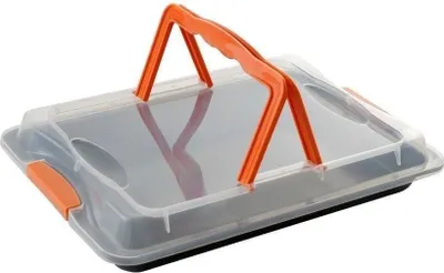 Zdjęcie produktu dla Blacha Prostokątna Likoris Z Pokrywą 42X29X4Cm