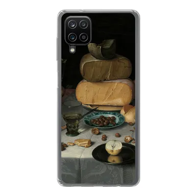 Produktbild von MuchoWow® Handyhülle Schutzhülle Hülle für Samsung Galaxy A12 Stilleben mit Käse - Gemälde von Floris Claesz. van Dijck Silikon Softcase Handy Hülle - Bild