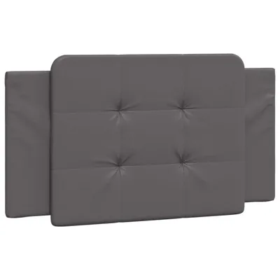 Image de Coussin de tête de lit Zadar gris 100 cm similicuir