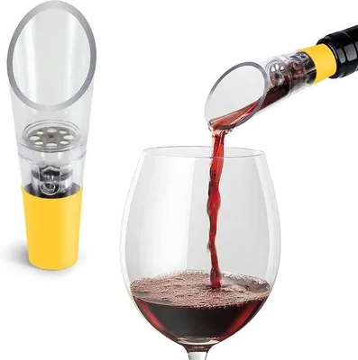 Produktbild von Weinbelüfter für Weinflaschen mit Bernoulli-Effekt zur optimalen Belüftung und Tropfschutz