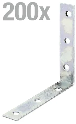 Immagine prodotto di Alberts 847432 Supporto per sedia, zincato sendzimir, 100 x 100 x 19 mm, set da 200