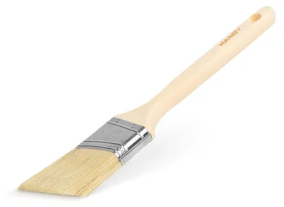 Immagine prodotto di Pennello smussato da 2 pollici (50 mm) – Manico in legno – Per bordi, angoli e cornici – Pittura liscia e precisa [11196C]