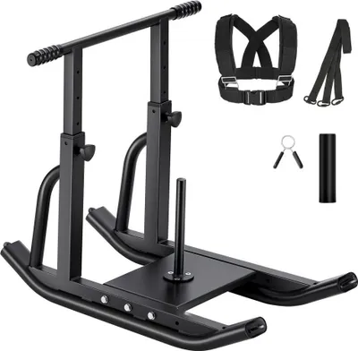 Zdjęcie produktu dla Czarne sanki z obciążeniem fitness - sanki z obciążeniem 25/51 mm z regulacją wysokości do treningu siłowego
