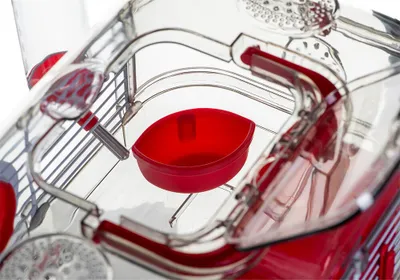 Image de Cage hamster Rody 3 MINI rouge 33x21x18cm Zolux