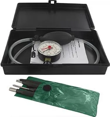 Image de Kit de contrôle d'étanchéité avec manomètre et outils pour carburateur