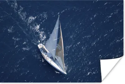 Produktbild von MuchoWow® Poster Segelboot während einer Regatta 120x80 cm - Bilder