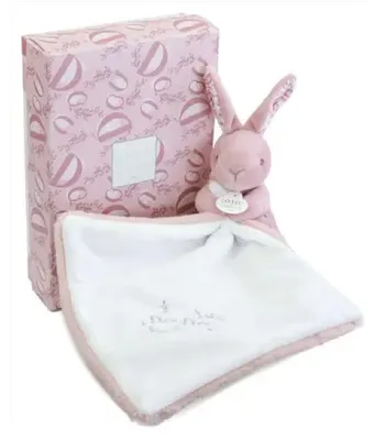 Image de Doudou et Compagnie Lapin doudou - Lapin et doudou rose