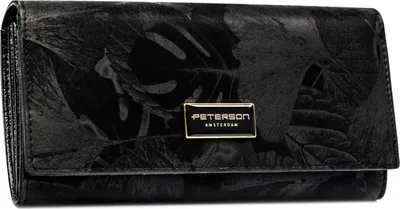 Produktbild von Peterson Portemonnaie aus Leder für Frauen Levani schwarz One size