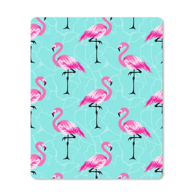 Produktbild von MuchoWow® Mauspad Mousepad Flamingo - Rosa - Muster 19x23 cm - Mousepads - Maus Mat - Pad - Mausunterlage - Mauspads - Spielen
