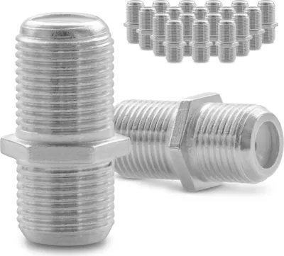 Produktbild von F-Verbinder Sat Kupplung 20x High End Adapter Buchse Antennen Kabel Koaxialkabel