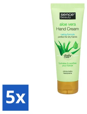 Produktbild von 5 x Sence Handcreme Aloë Vera - hydratierend - 75 ml - Vorteilspackung - 5 Stücke